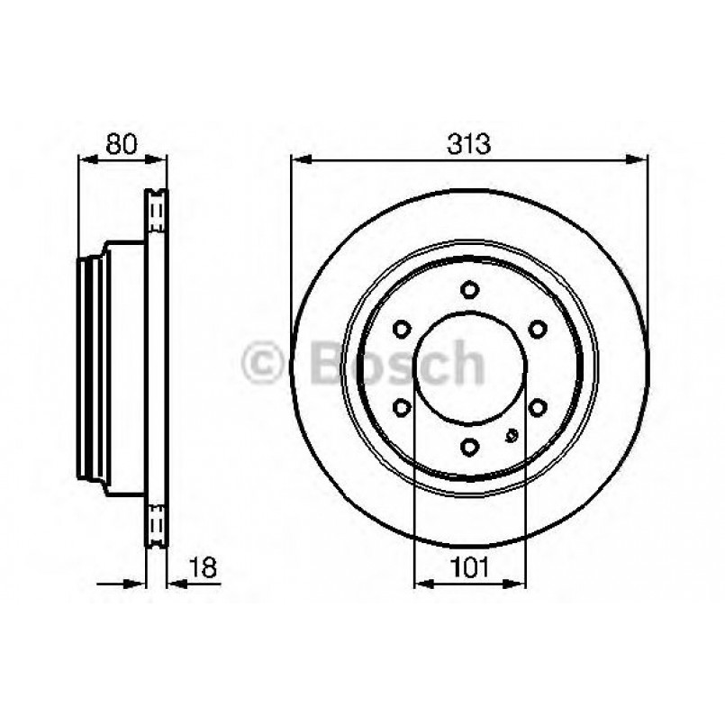 0986478496 BOSCH Гальмівний диск BD422