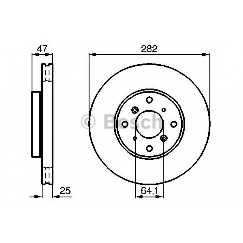 0986478982 BOSCH Гальмівний диск BD879
