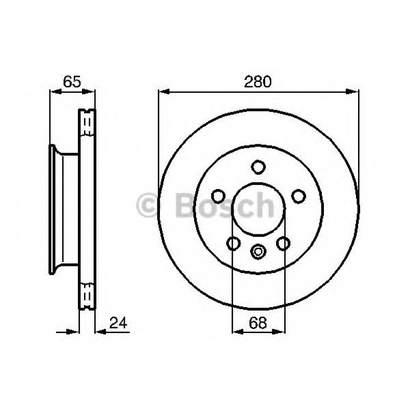 0986478548 BOSCH Гальмівний диск BD470