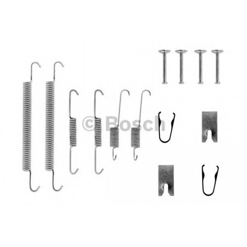 1987475261 BOSCH Монтажний комплект задніх гальмівний колодок