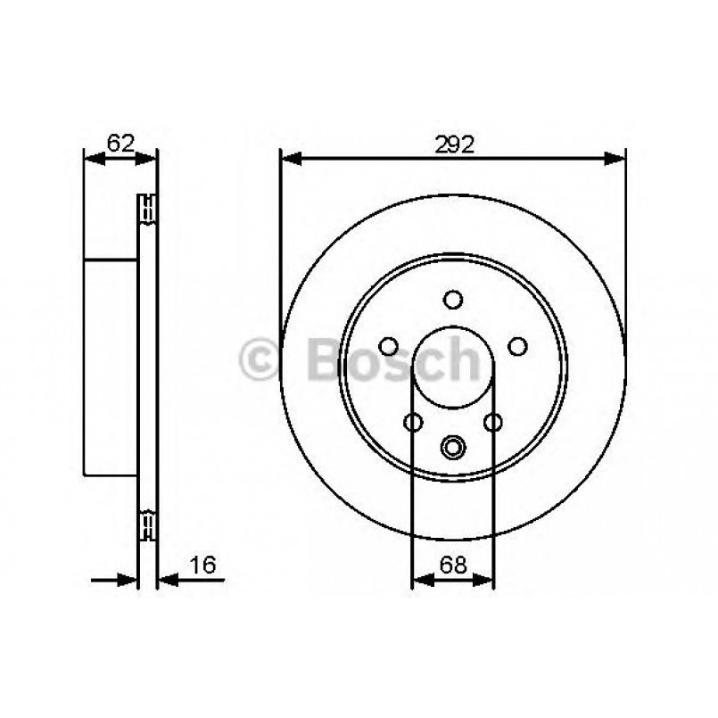 0986479453 BOSCH Гальмівний диск