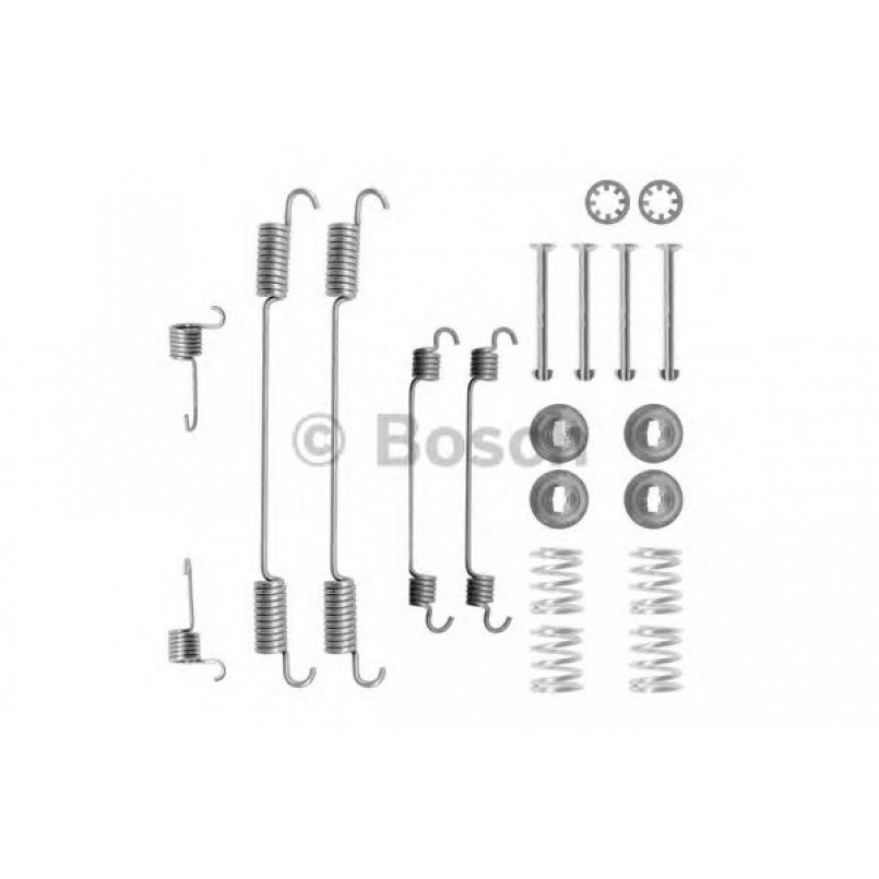 1987475251 BOSCH Монтажний комплект задніх гальмівний колодок