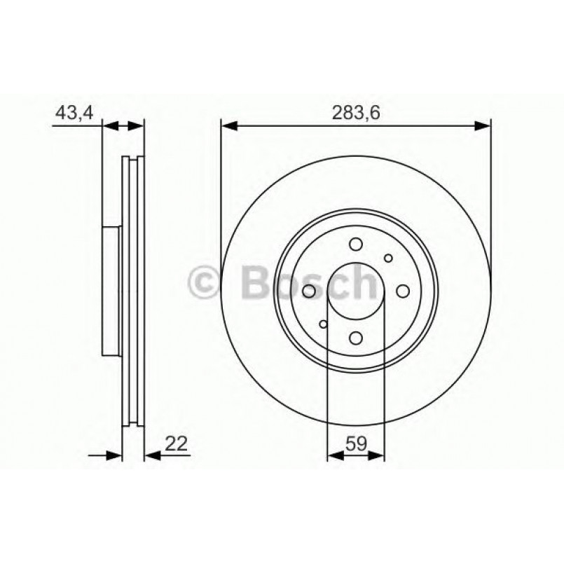 0986479S01 BOSCH Гальмівний диск