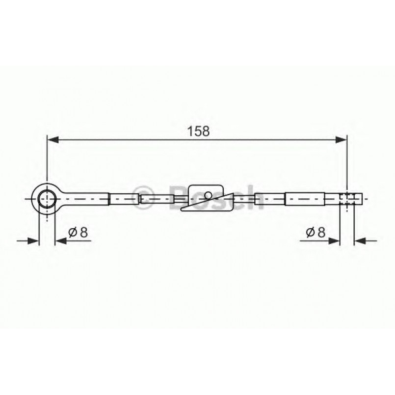 1987482242 BOSCH Трос ручного гальма