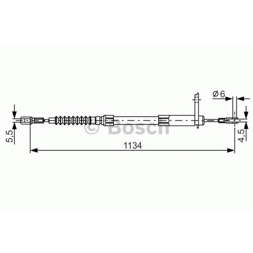 1987477749 BOSCH Трос ручного гальма