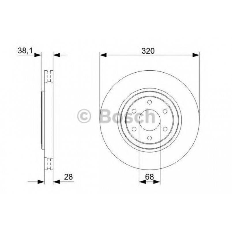 0986479357 BOSCH Гальмівний диск BD1200