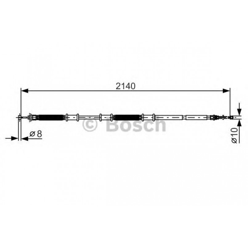 1987482287 BOSCH Трос ручного гальма