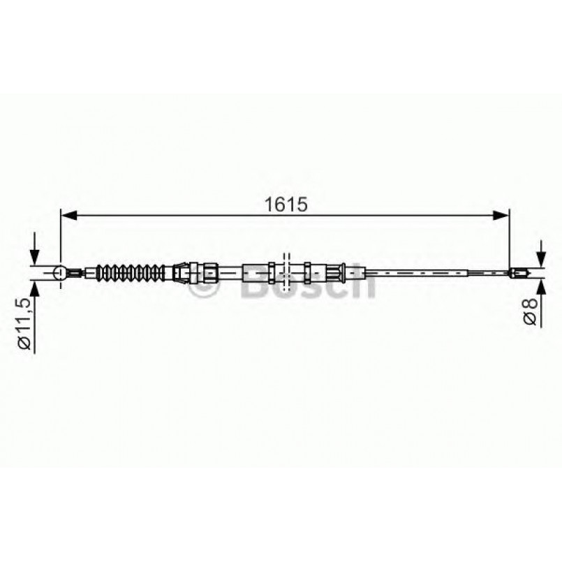 1987482328 BOSCH Трос ручного гальма