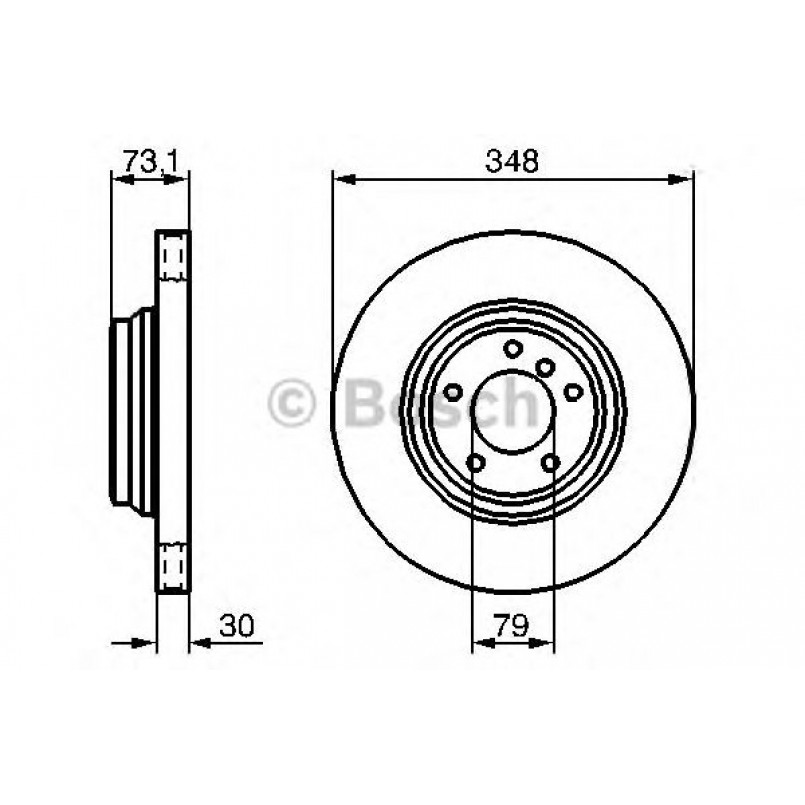 0986479265 BOSCH Гальмівний диск BD1143