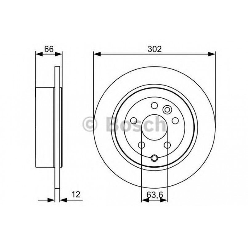 0986479518 BOSCH Гальмівний диск BD1372
