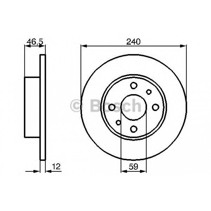 0986478353 BOSCH Гальмівний диск BD293