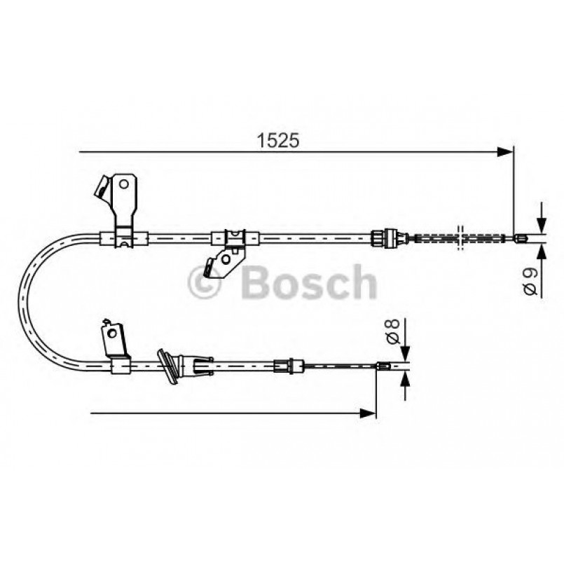 1987482247 BOSCH Трос ручного гальма