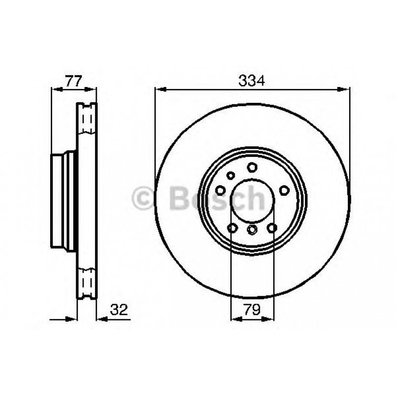 0986478623 BOSCH Гальмівний диск BD541