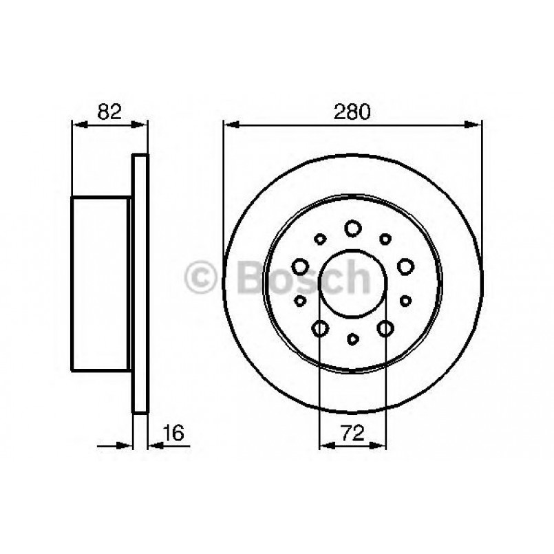 0986479065 BOSCH Гальмівний диск