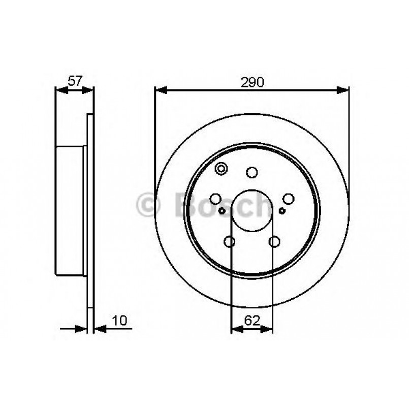 0986479448 BOSCH Гальмівний диск BD1283