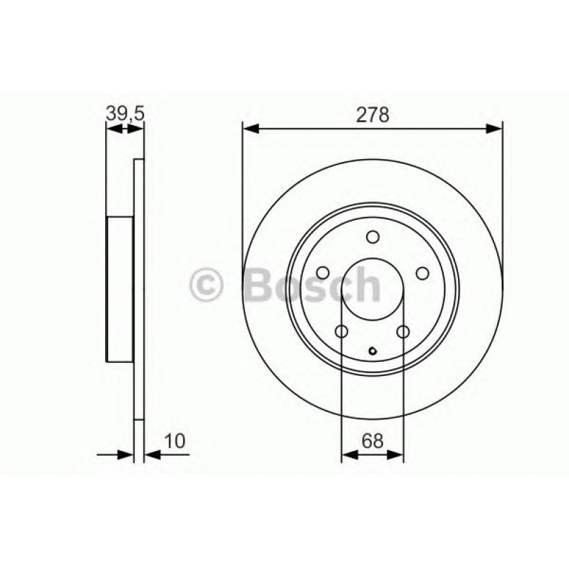 0986479C22 BOSCH Гальмівний диск BD2161