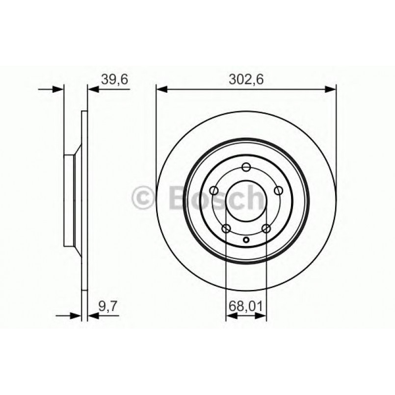 0986479C28 BOSCH Гальмівний диск BD2167