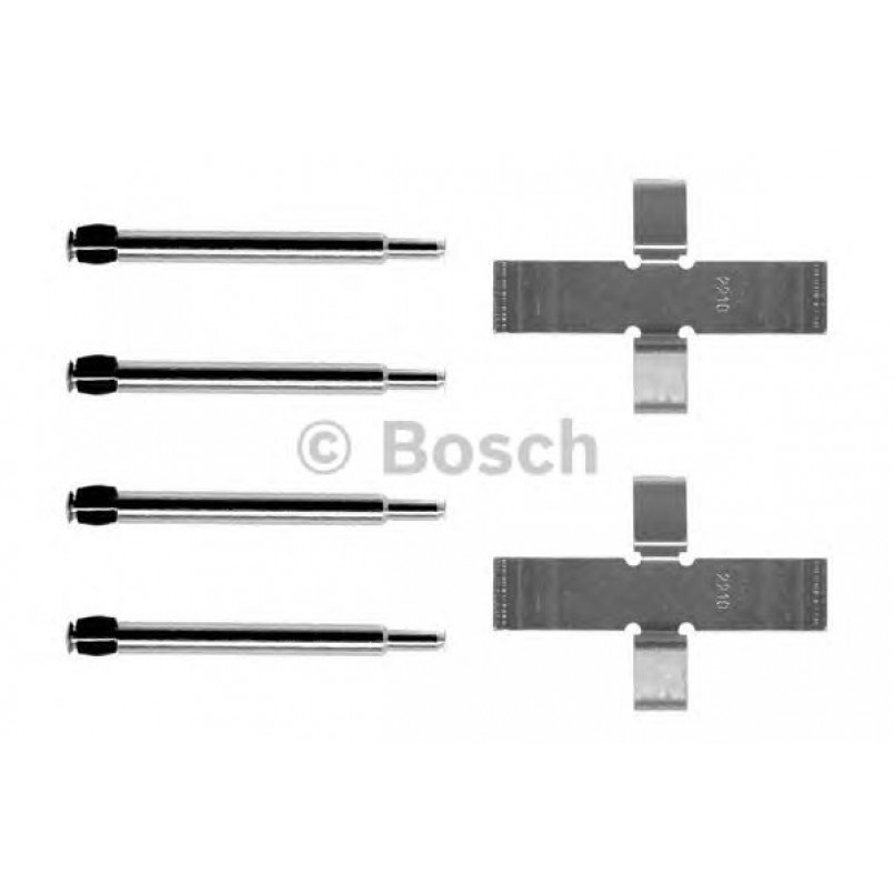 1987474051 BOSCH Монтажний комплект гальмівних колодок