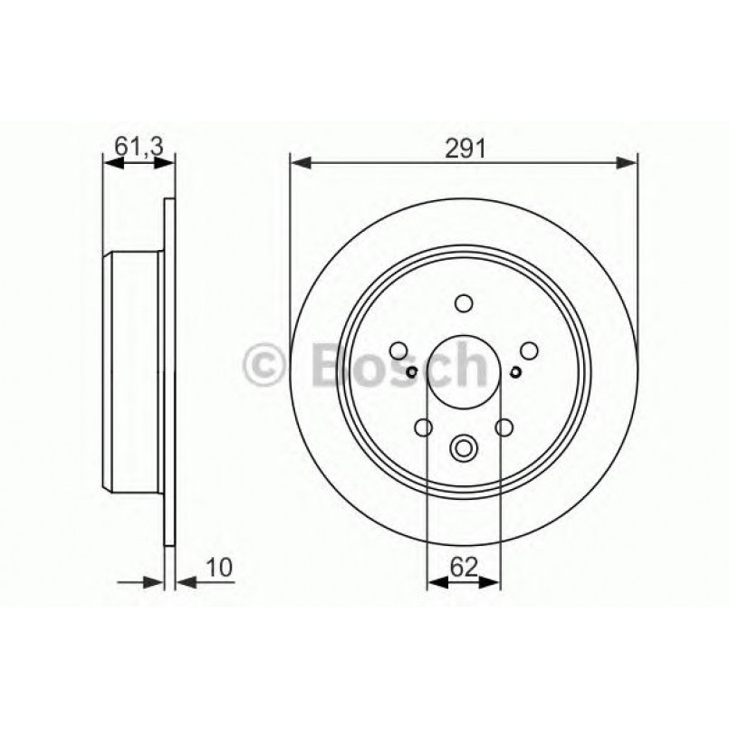 0986479657 BOSCH Гальмівний диск BD1501