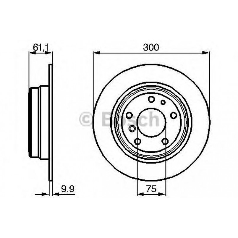 0986478321 BOSCH Гальмівний диск BD264