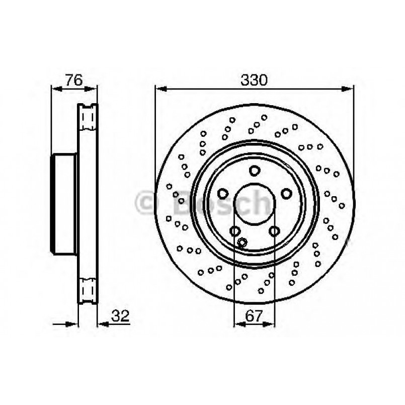 0986478470 BOSCH Гальмівний диск BD399