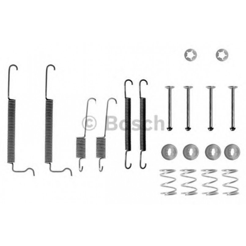 1987475122 BOSCH Монтажний комплект задніх гальмівний колодок