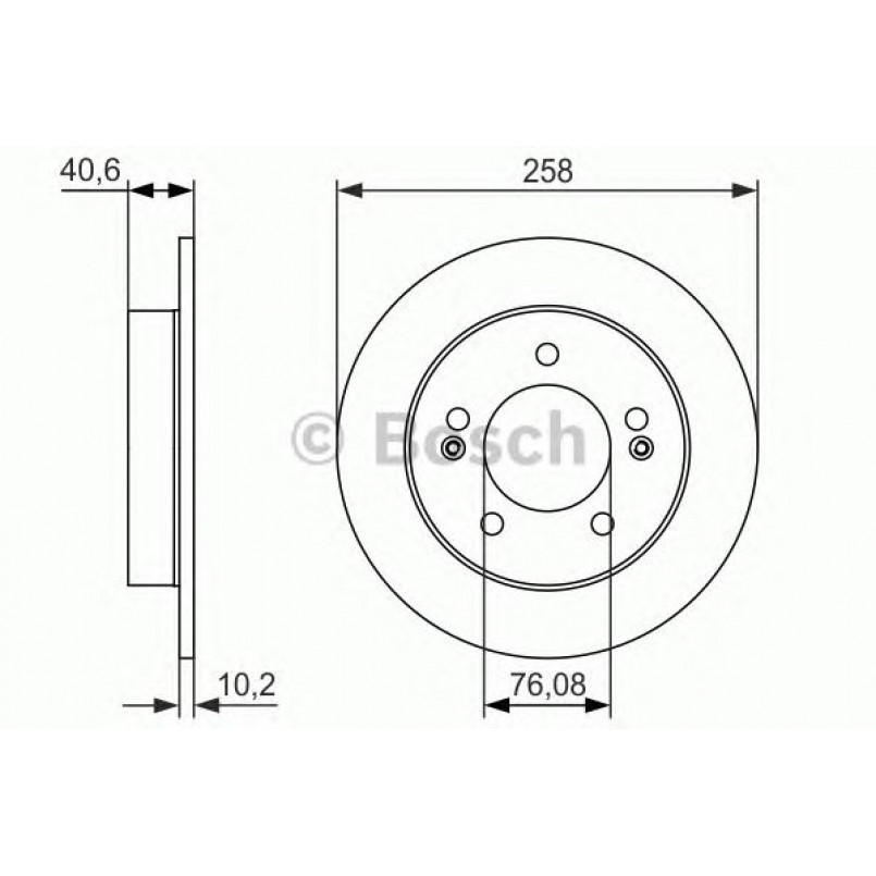0986479059 BOSCH Гальмівний диск BD1639