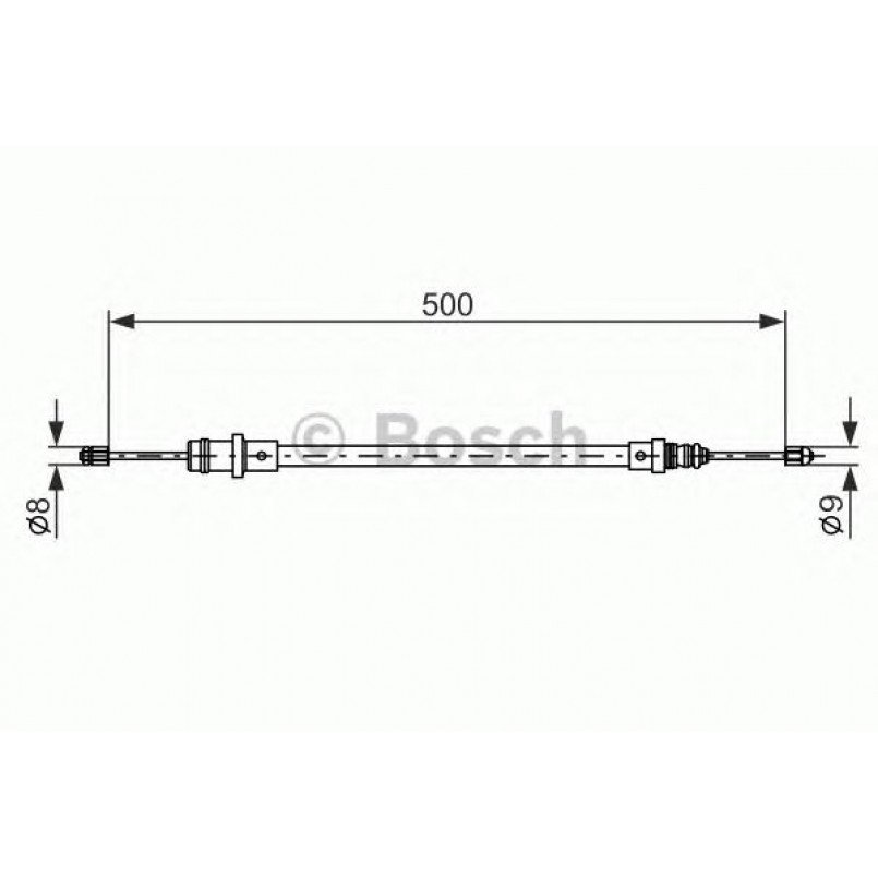 1987477565 BOSCH Трос ручного гальма