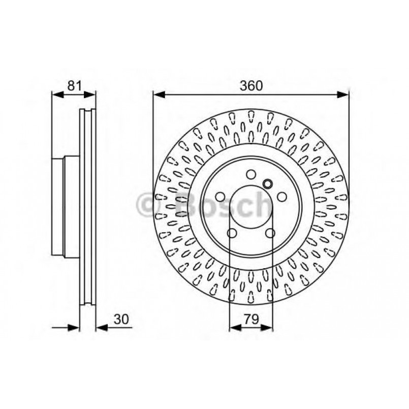 0986479557 BOSCH Гальмівний диск BD1401