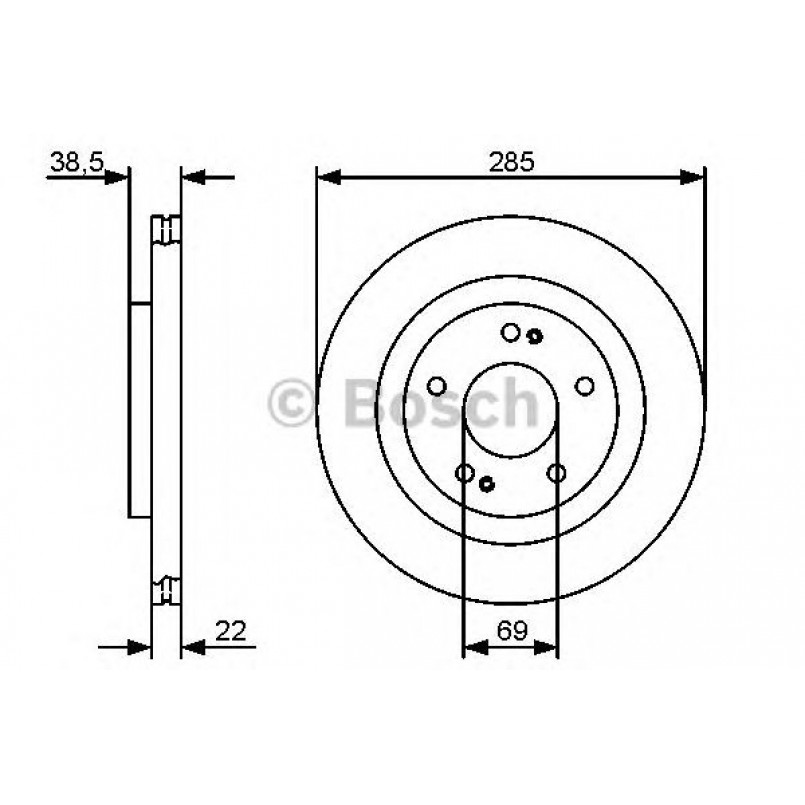 0986479470 BOSCH Гальмівний диск BD1328