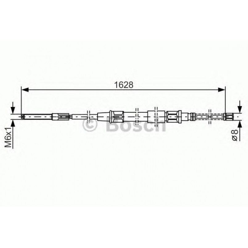 1987477169 BOSCH Трос ручного гальма
