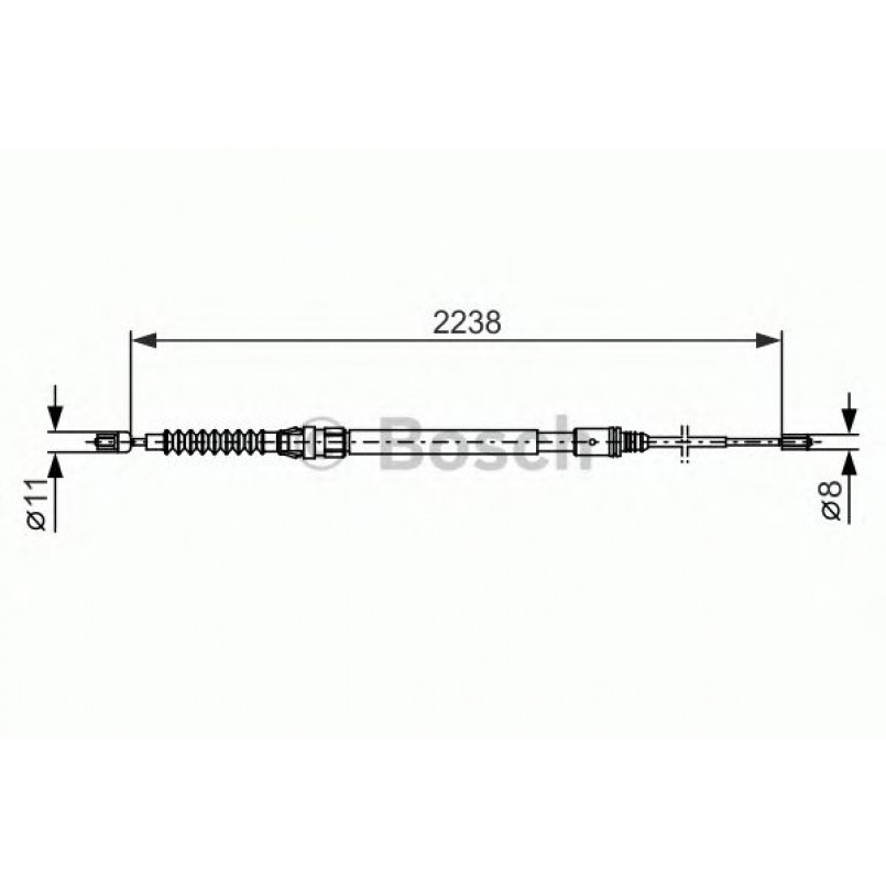 1987482373 BOSCH Трос ручного гальма