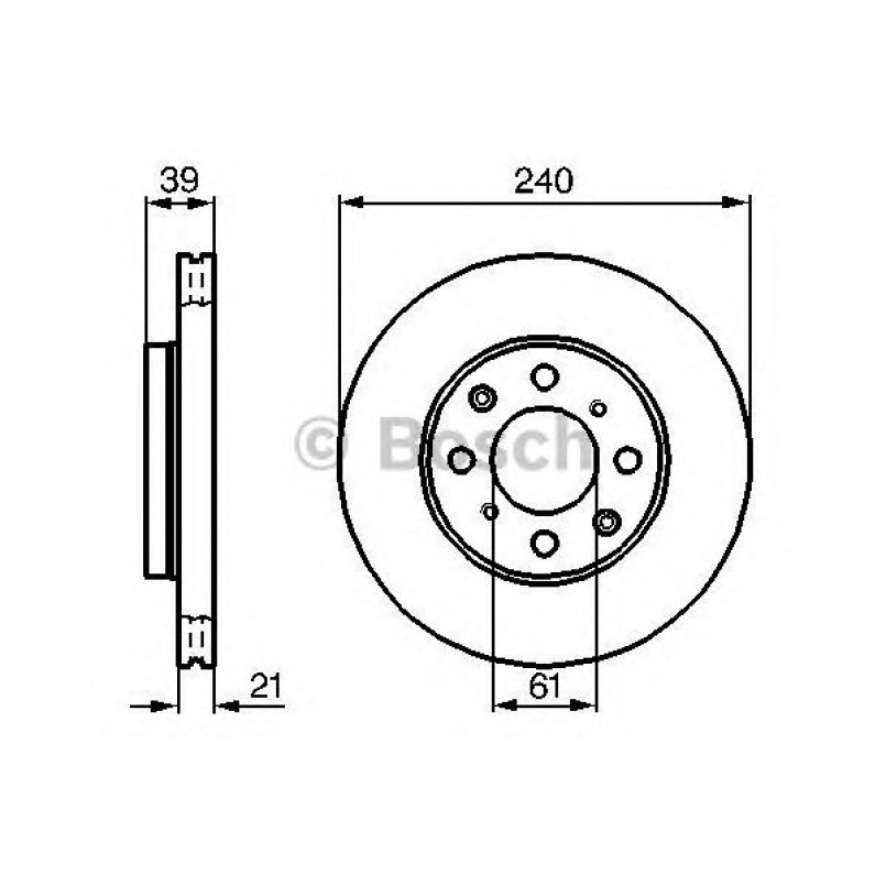 0986479033 BOSCH Гальмівний диск BD920