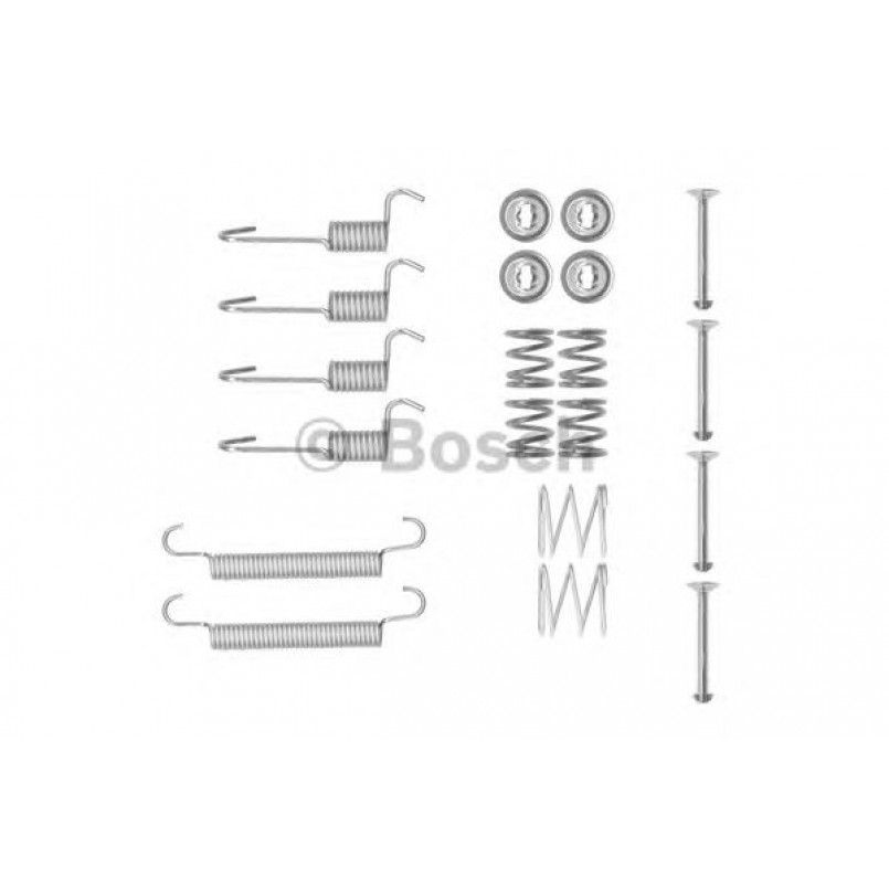1987475324 BOSCH Монтажний комплект задніх гальмівний колодок