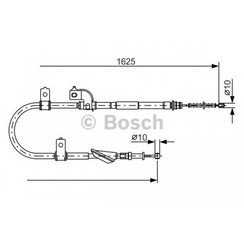 1987482081 BOSCH Трос ручного гальма