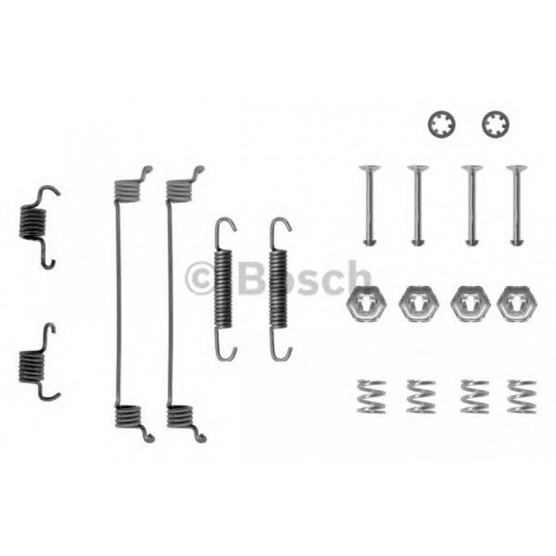 1987475116 BOSCH Монтажний комплект задніх гальмівний колодок