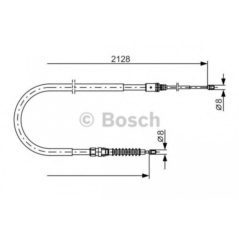 1987482324 BOSCH Трос ручного гальма