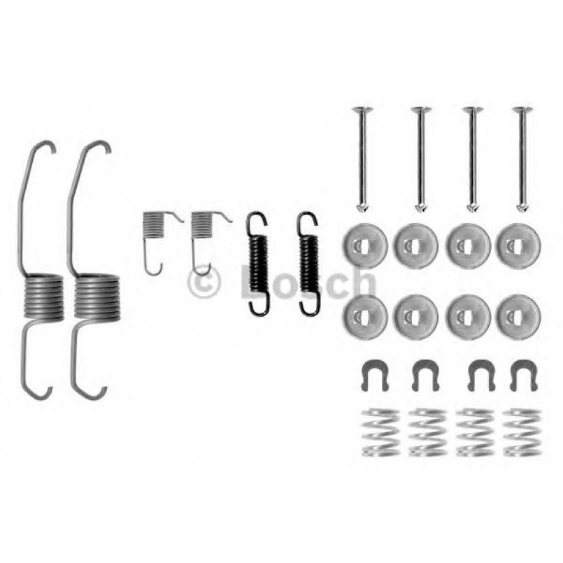 1987475106 BOSCH Монтажний комплект задніх гальмівний колодок