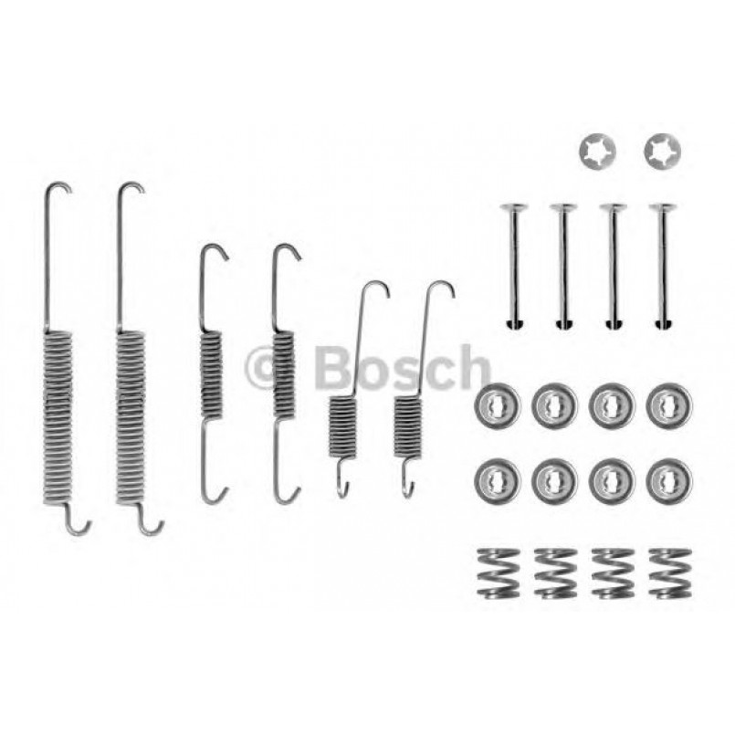 1987475157 BOSCH Монтажний комплект задніх гальмівний колодок