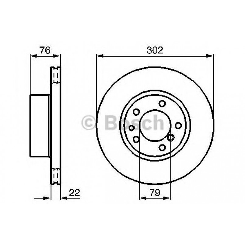 0986478318 BOSCH Гальмівний диск BD261