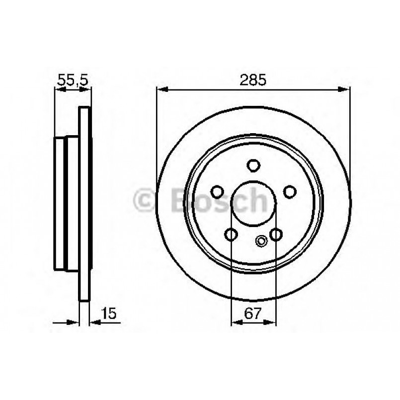 0986478469 BOSCH Гальмівний диск BD398
