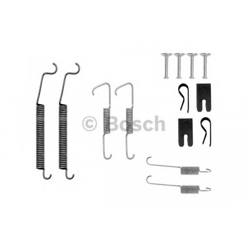 1987475283 BOSCH Монтажний комплект задніх гальмівний колодок