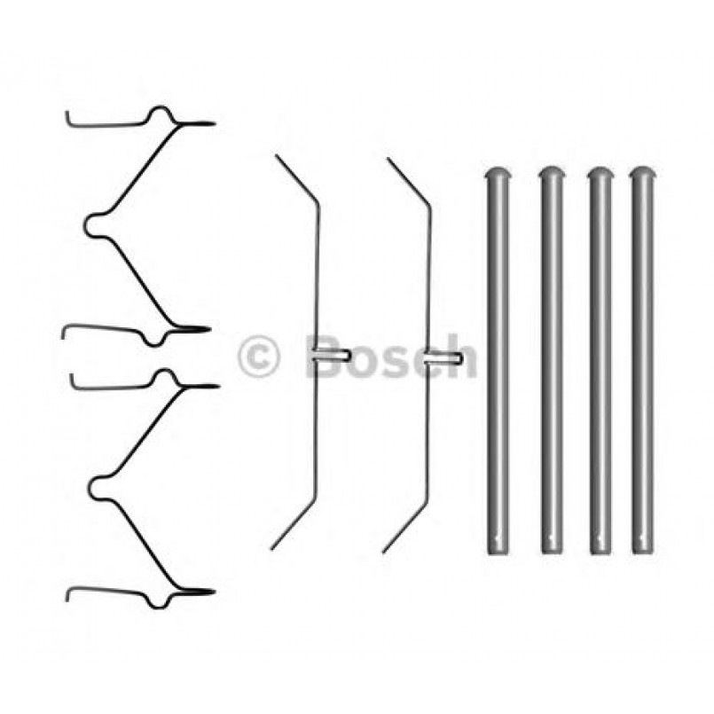 1987474698 BOSCH Монтажний комплект гальмівних колодок