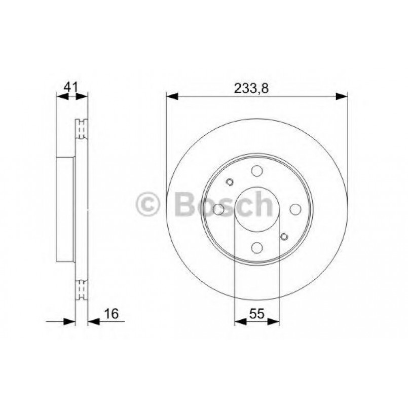 0986479352 BOSCH Гальмівний диск BD1196