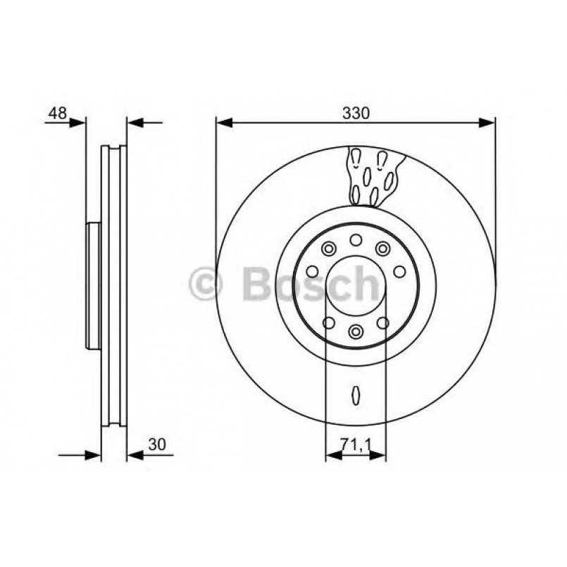 0986479529 BOSCH Гальмівний диск BD1379