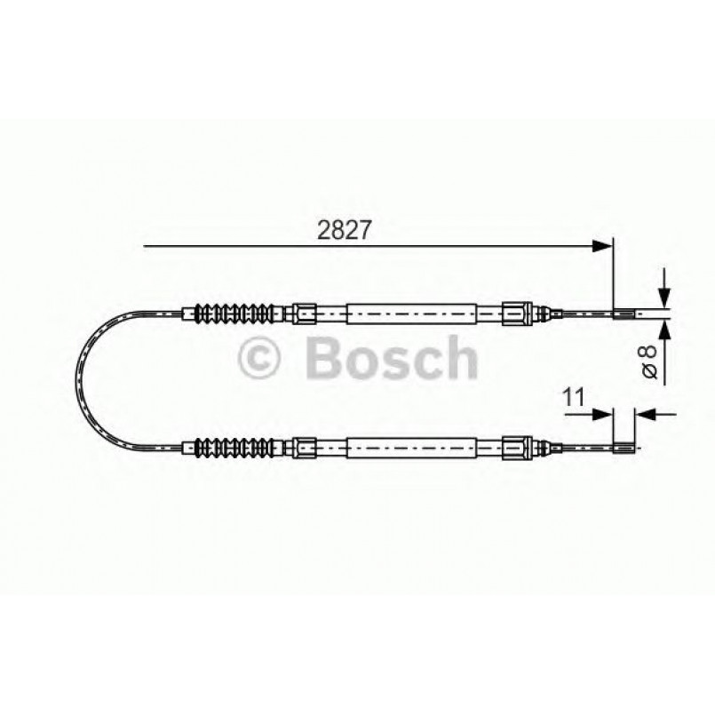 1987477263 BOSCH Трос ручного гальма