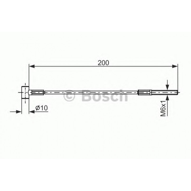 1987477979 BOSCH Трос ручного гальма