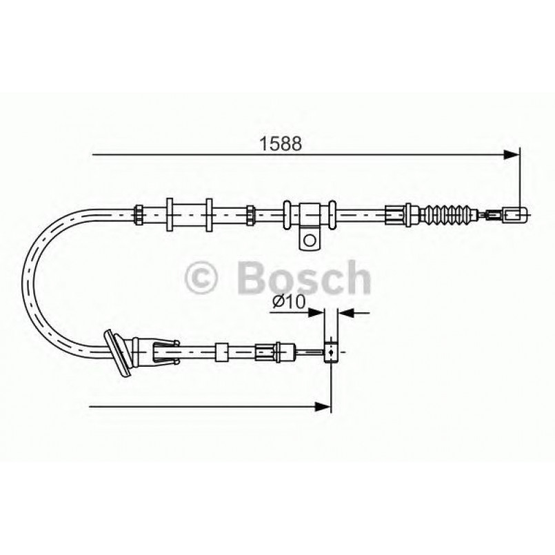 1987482245 BOSCH Трос ручного гальма