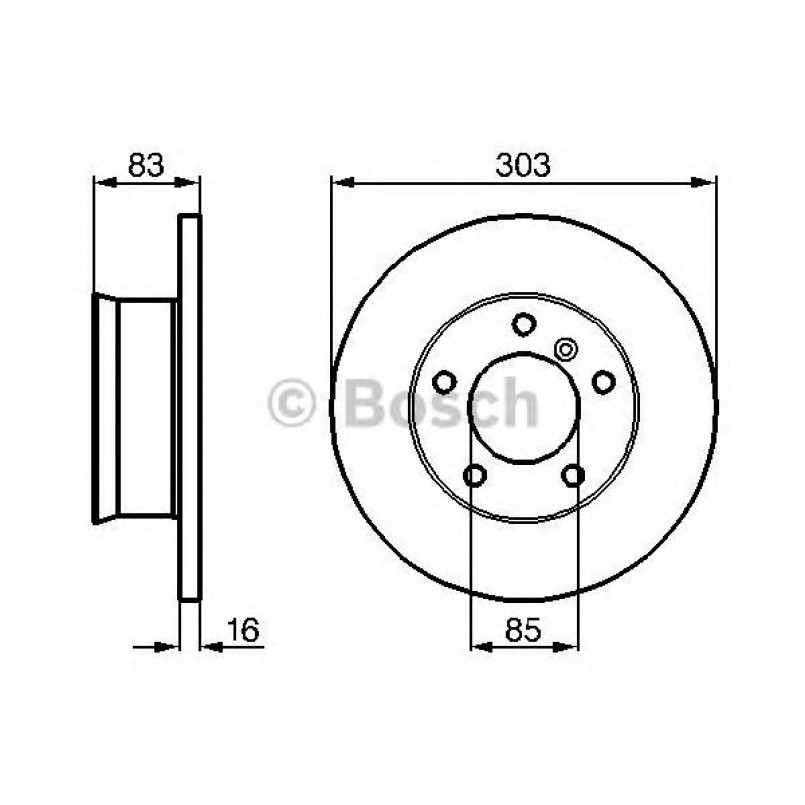 0986478189 BOSCH Гальмівний диск