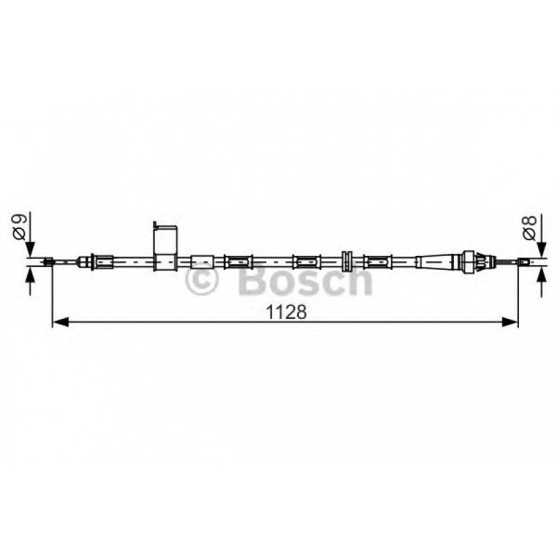 1987482363 BOSCH Трос ручного гальма